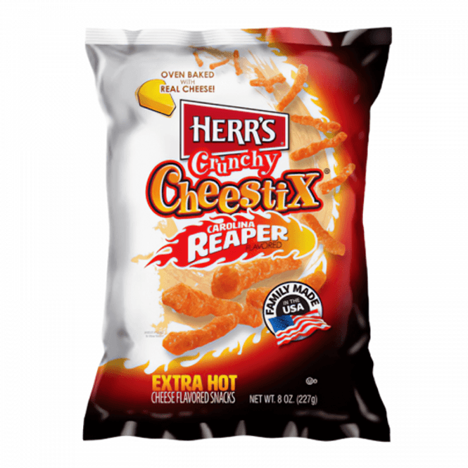 Hovedbilde Herr's Carolina Reaper Crunchy Cheestix 8oz ...