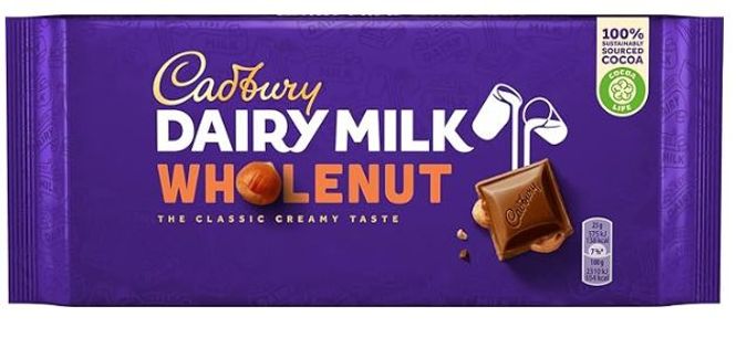 Hovedbilde Cadbury Dairy Milk Wholenut 180g*14ST.