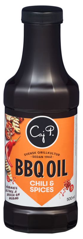 Caj P. BBQ Oil Chili & Spices 500ml*6st.