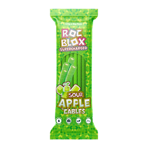 Hovedbilde Rocblox Sour Apple Cables 170g*12st./ Halal