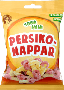 Hovedbilde MINI SURA PERSIKONAPPAR 70g*18st./ Vegan