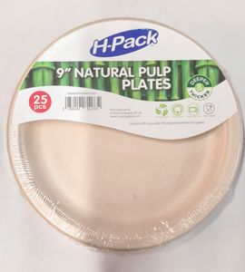 Hovedbilde Tallerken Biodegradable Plate 23cm, 50st*20pk.
