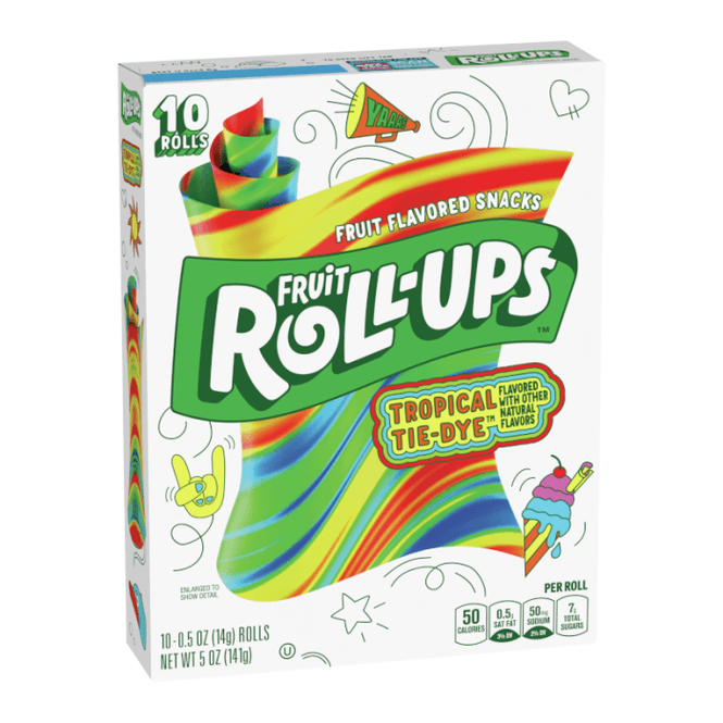 Hovedbilde Betty Crocker Fruit Roll-ups Tropical Tie-Dye 5oz ...