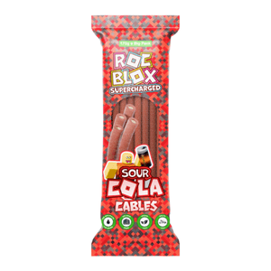 Hovedbilde Rocblox Sour Cola Cables 170g*12st./ Halal