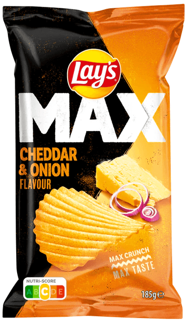 Hovedbilde LAYS MAX CHEESE&ONION 185g*22st.