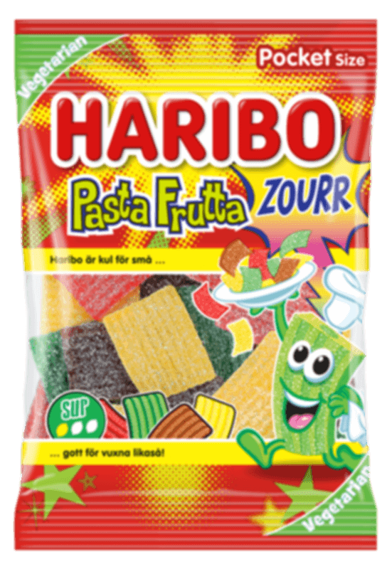Haribo  Pasta Frutta Zourr 80g*26st./ Vegan