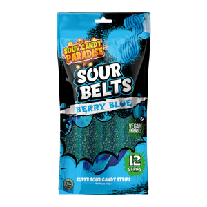 Hovedbilde Sour Belts Berry Blue 100g*12st./ Halal