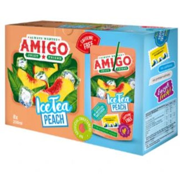 Amigo Ice Tea Peach 200ml*8-pk*5st.